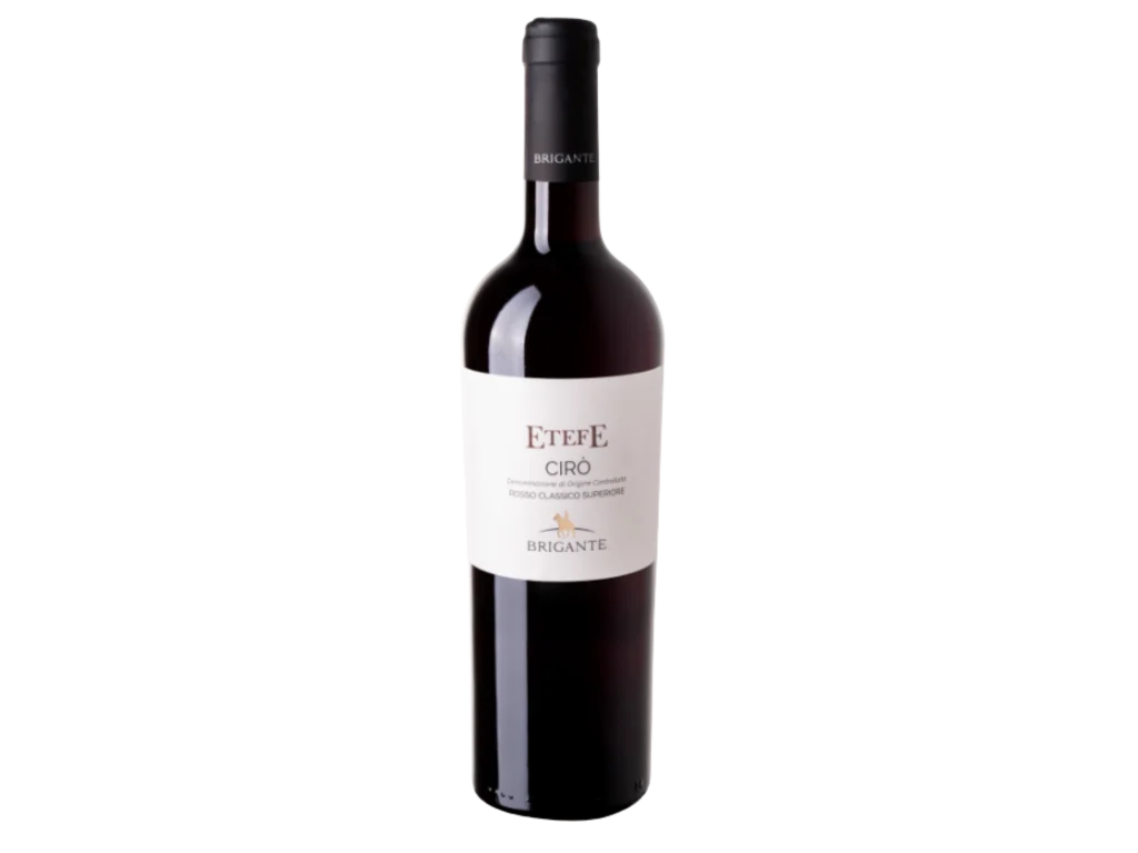 vino etefe Cir&ograve; doc rosso bio cantina brigante