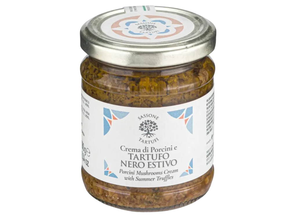Crema di Porcini e Tartufo Nero Estivo 180g | Sassone Tartufi