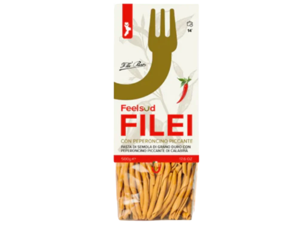 Filei Calabresi con Peperoncino Piccante 500g - Feelsud