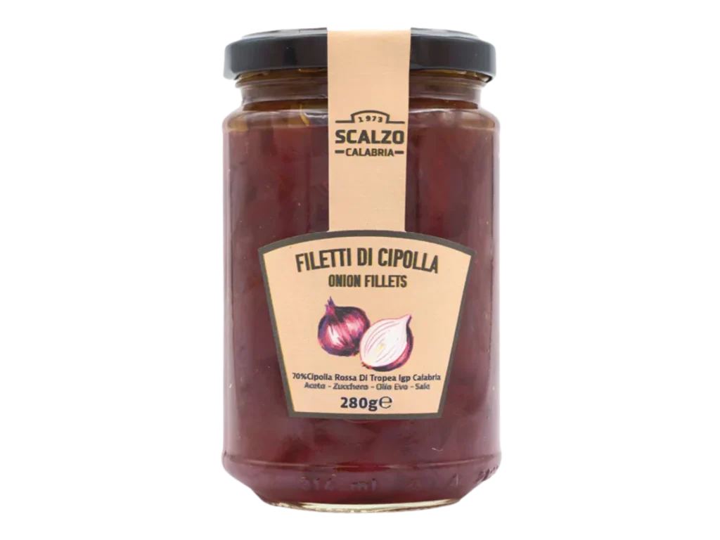 Filetti di Cipolla Rossa di Tropea Calabria IGP 280g | Scalzo