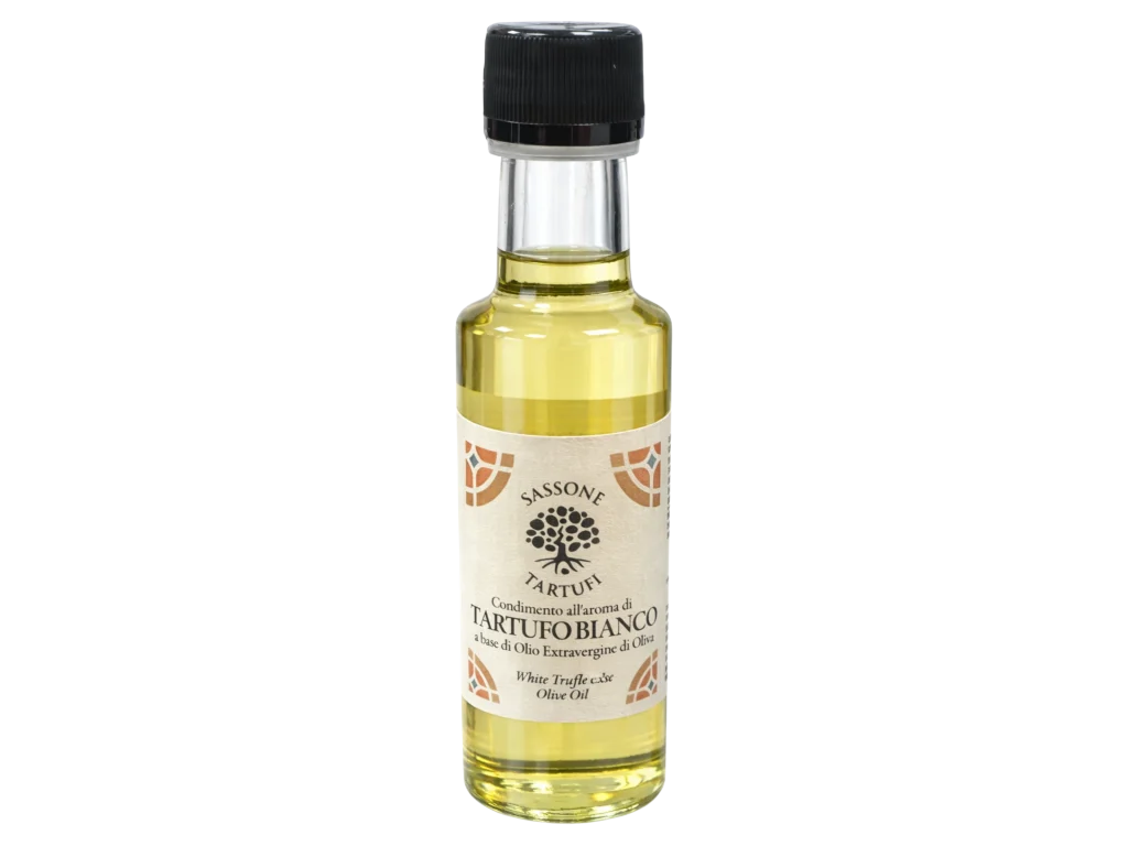 Olio Extra Vergine d'Oliva al Tartufo Bianco 100 ml | Sassone Tartufi