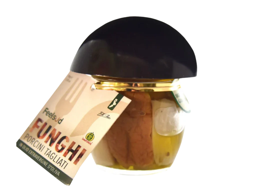 Funghi Porcini tagliati in Olio d'Oliva 90 g - Feelsud