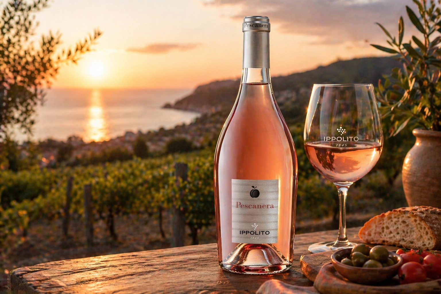 Vini calabresi Ippolito 1845: storia e Pescanera rosato