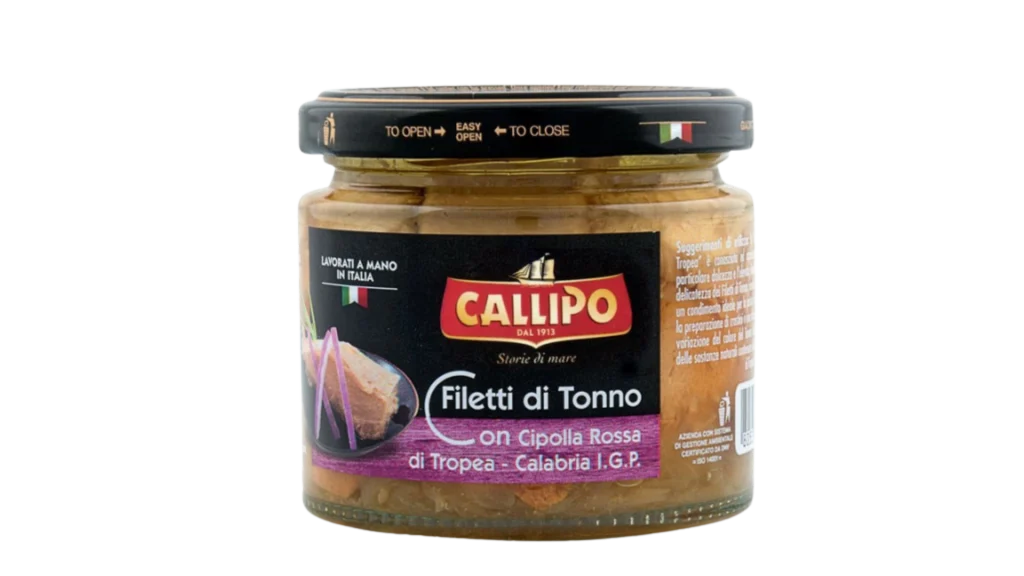 Filetti di Tonno con Cipolla Rossa di Tropea Calabria IGP 200g - Callipo