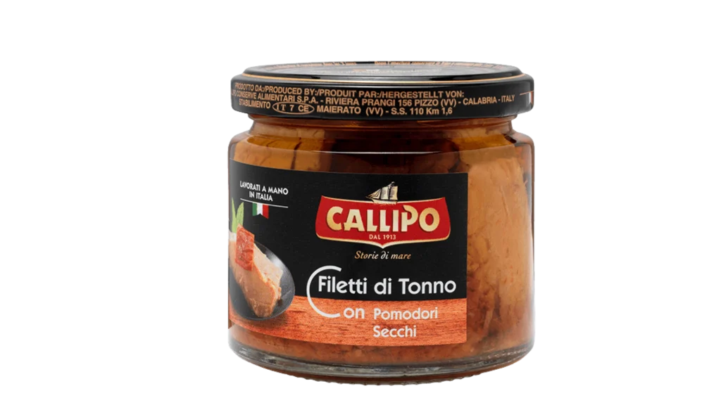 Filetti di Tonno con Pomodori Secchi 200g - Callipo